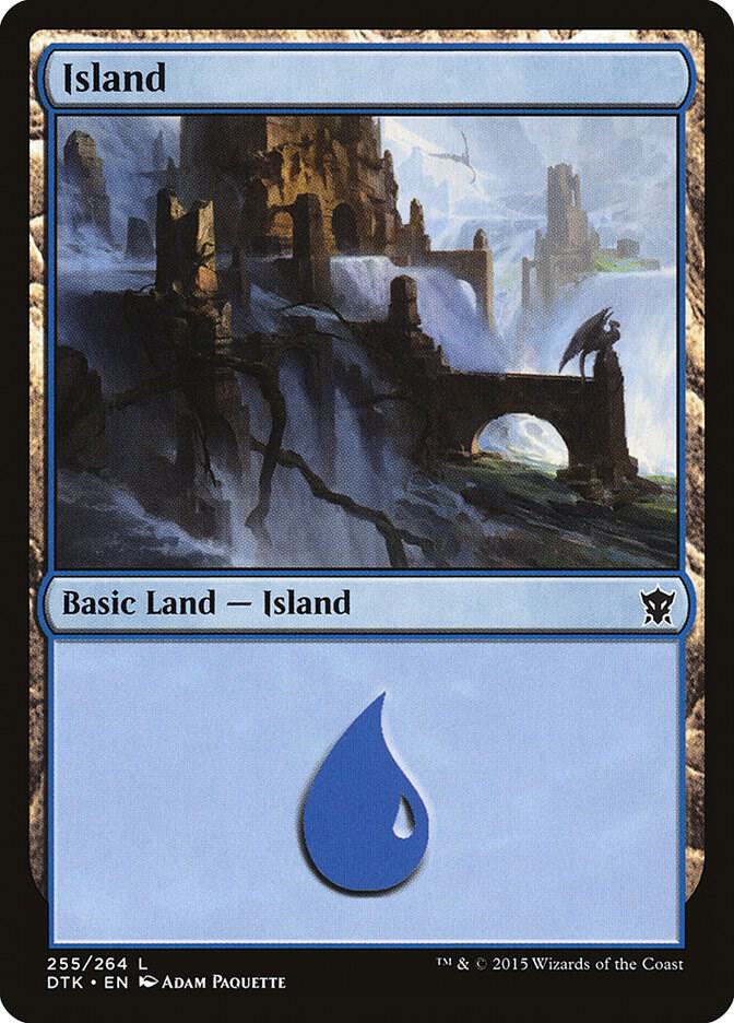Island 255 (Dragons of Tarkir)  - Foil | Good Games Adelaide SA