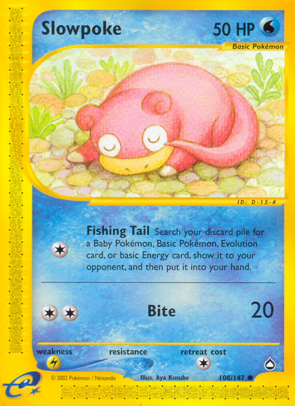 Slowpoke (108/147) [Aquapolis] | Good Games Adelaide SA