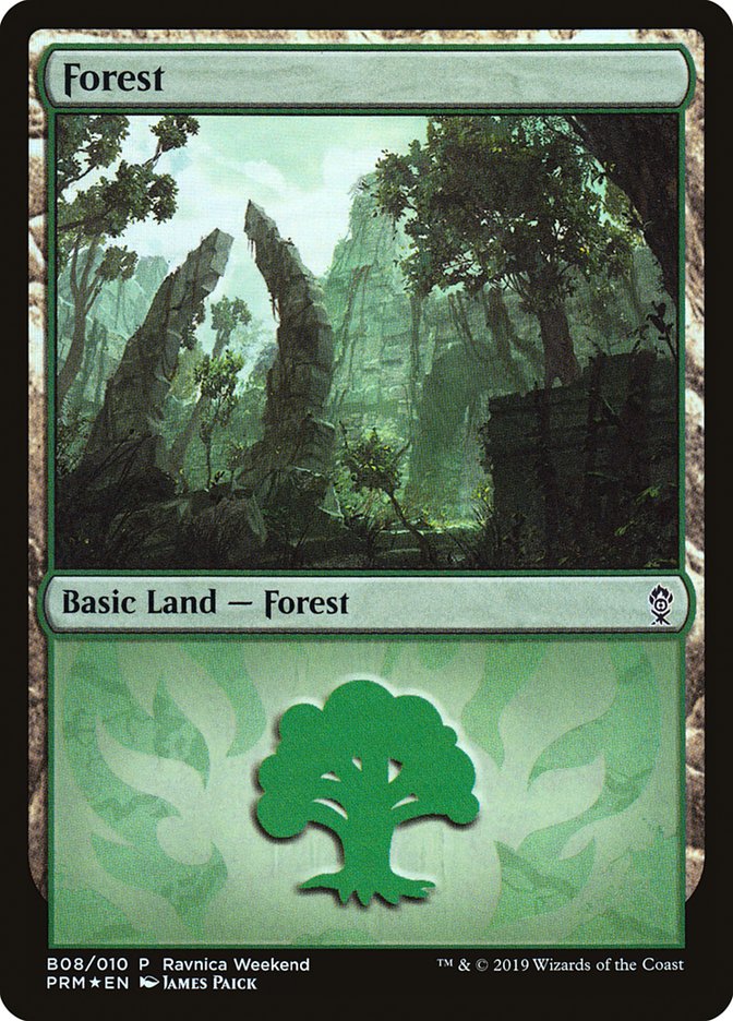 Forest (B08) [Ravnica Allegiance Guild Kit] | Good Games Adelaide SA