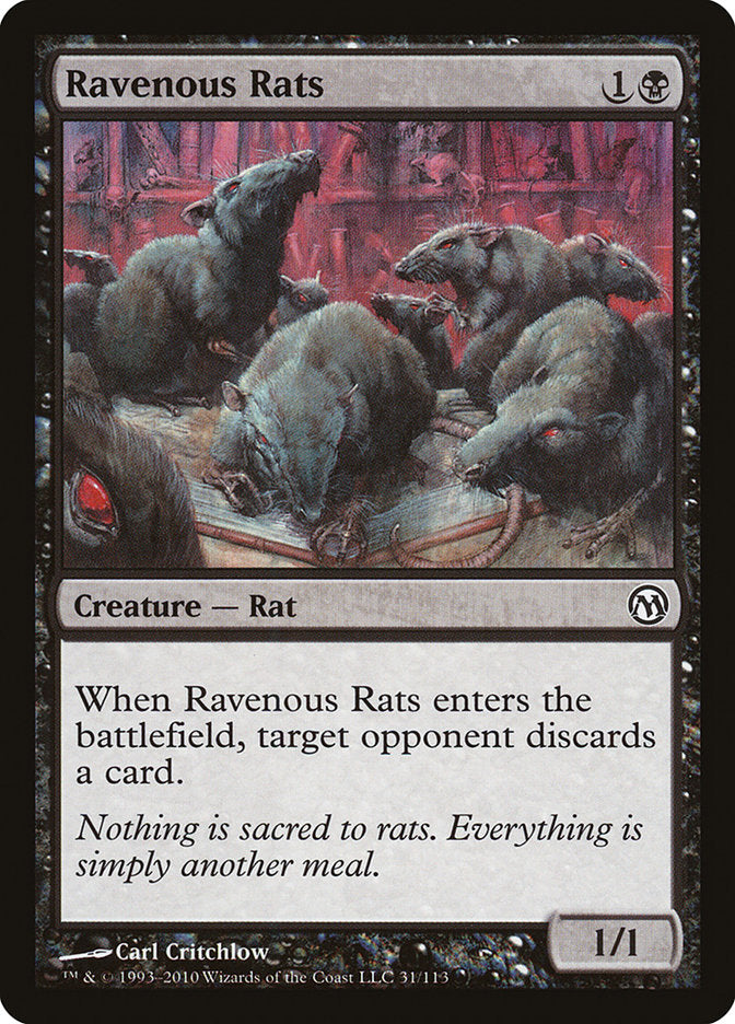 Ravenous Rats [Duels of the Planeswalkers] | Good Games Adelaide SA