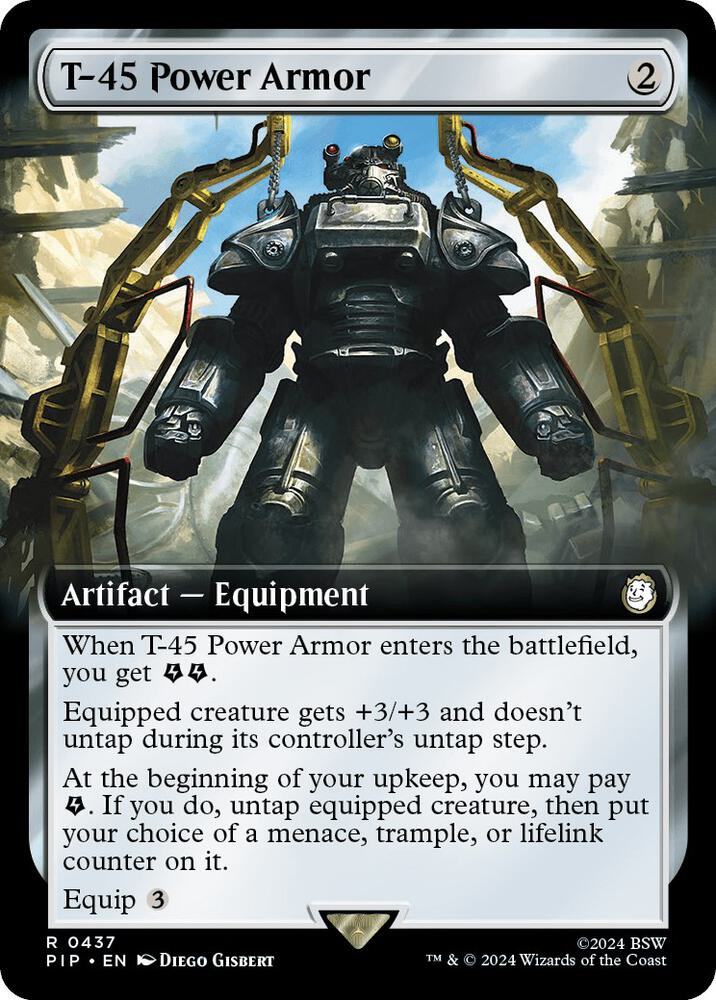 T-45 Power Armor 437 (Universes Beyond: Fallout)  - Foil | Good Games Adelaide SA