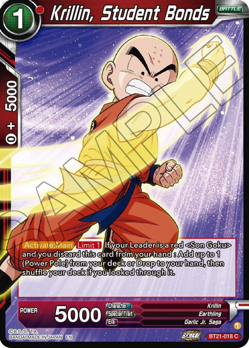 Krillin, Student Bonds (BT21-018) [ZENKAI Series: Set 04] | Good Games Adelaide SA