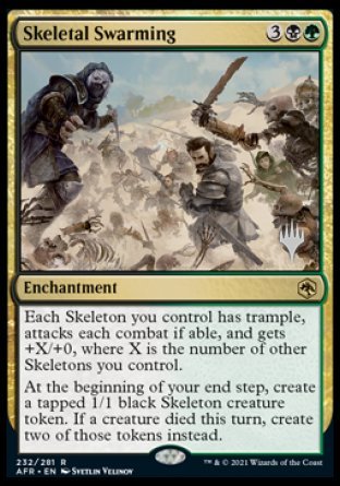 Skeletal Swarming (Promo Pack) [Dungeons & Dragons: Adventures in the Forgotten Realms Promos] | Good Games Adelaide SA