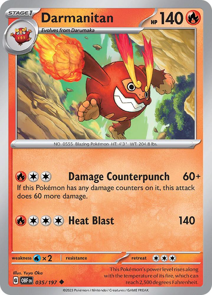 Darmanitan 035/197 (SV03: Obsidian Flames)  | Good Games Adelaide SA