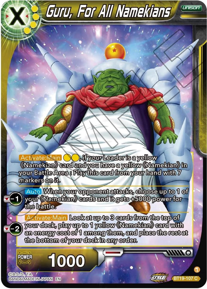 Guru, For All Namekians (BT19-107) [Fighter's Ambition] | Good Games Adelaide SA