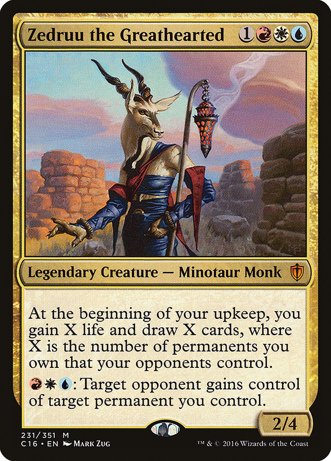 Zedruu the Greathearted 231 (Commander 2016)  | Good Games Adelaide SA