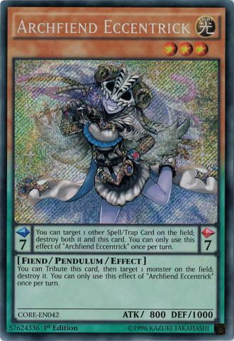 Archfiend Eccentrick [CORE-EN042] Secret Rare | Good Games Adelaide SA