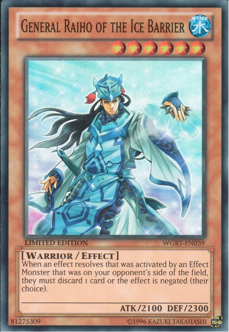 General Raiho of the Ice Barrier [WGRT-EN039] Super Rare | Good Games Adelaide SA
