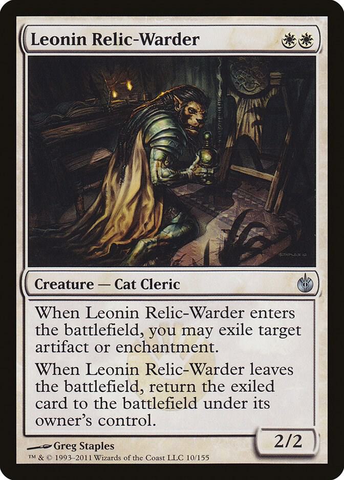 Leonin Relic Warder 10 (Mirrodin Besieged)  | Good Games Adelaide SA