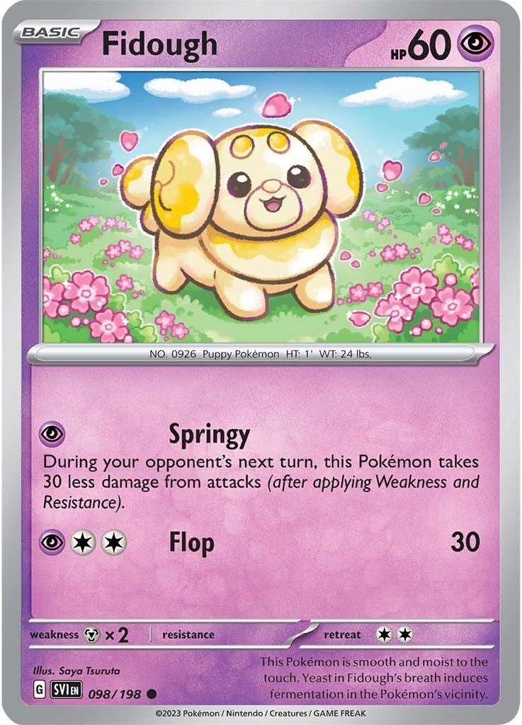 Fidough (098/198) [Scarlet & Violet: Base Set] | Good Games Adelaide SA