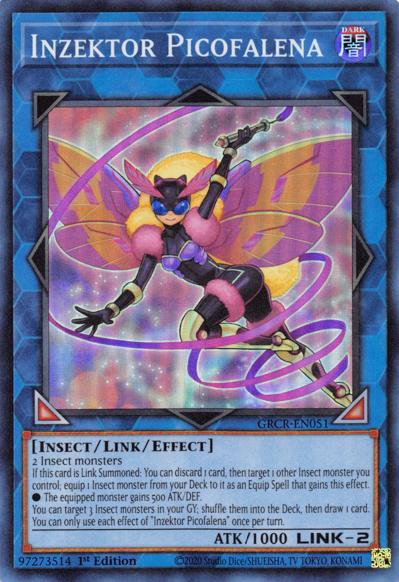 Inzektor Picofalena [GRCR-EN051] Super Rare | Good Games Adelaide SA