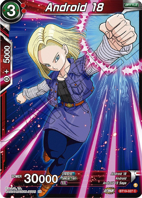 Android 18 (BT19-027) [Fighter's Ambition] | Good Games Adelaide SA