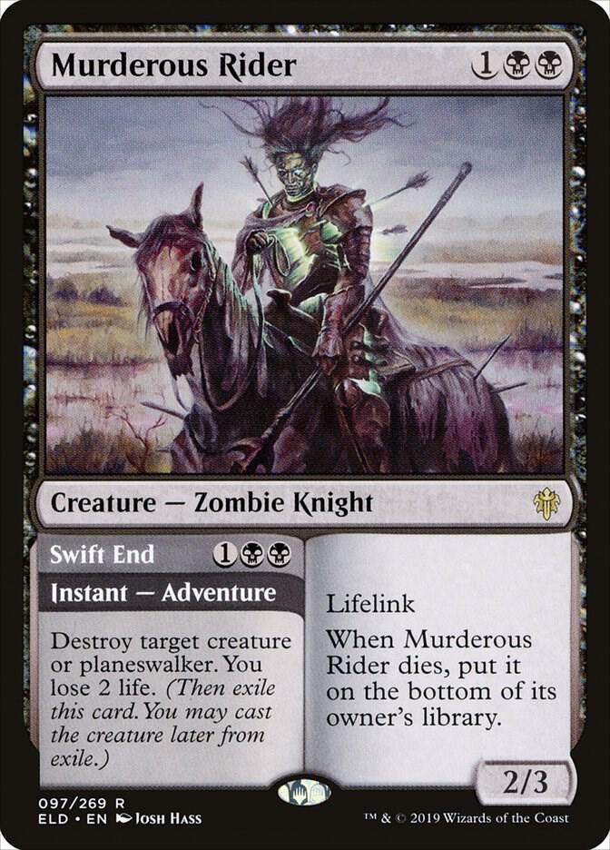 Murderous Rider // Swift End 97 (Throne of Eldraine)  | Good Games Adelaide SA