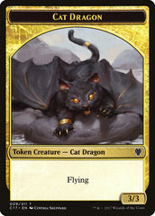Cat Dragon // Dragon (007) Double-sided Token [Commander 2017 Tokens] | Good Games Adelaide SA