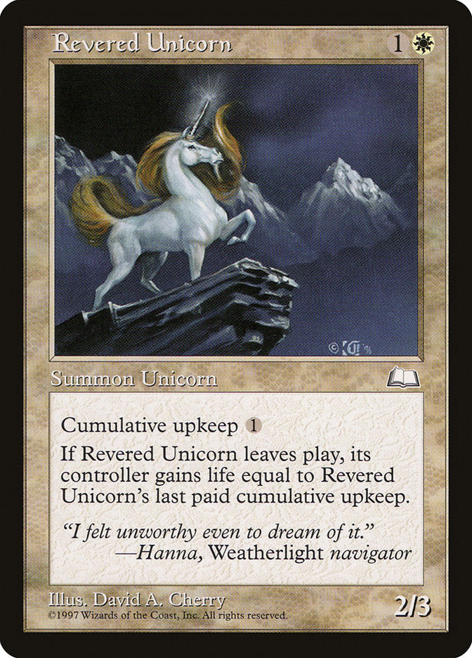 Revered Unicorn [Weatherlight] | Good Games Adelaide SA