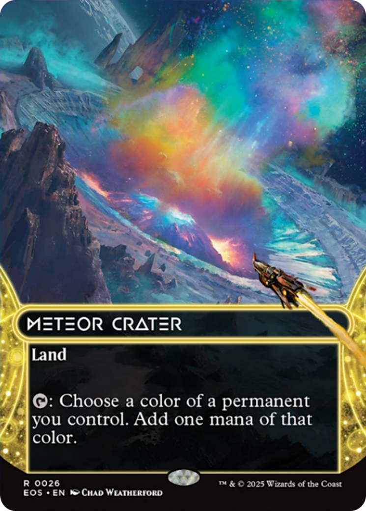 Meteor Crater (0026) (Borderless) [Edge of Eternities: Stellar Sights] | Good Games Adelaide SA