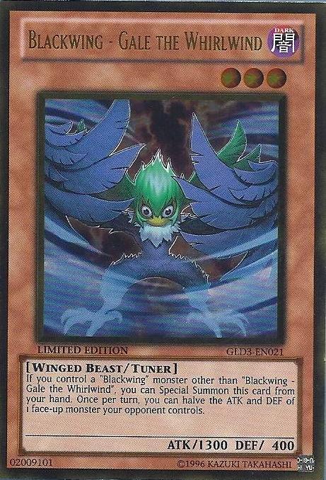 Blackwing - Gale the Whirlwind [GLD3-EN021] Gold Rare | Good Games Adelaide SA