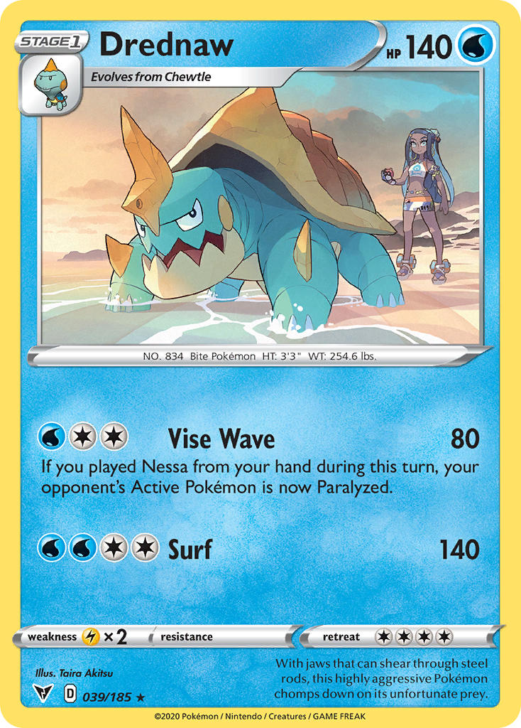 Drednaw (039/185) [Sword & Shield: Vivid Voltage] | Good Games Adelaide SA