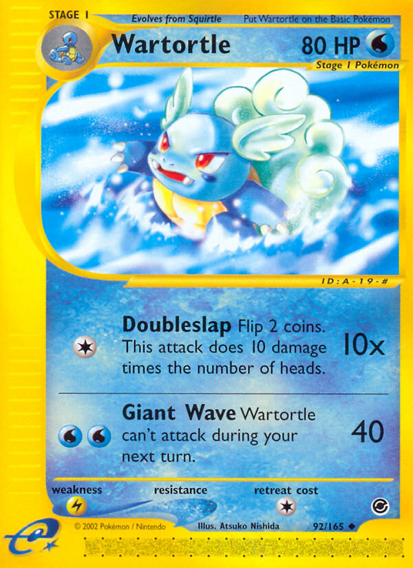 Wartortle (92/165) [Expedition: Base Set] | Good Games Adelaide SA