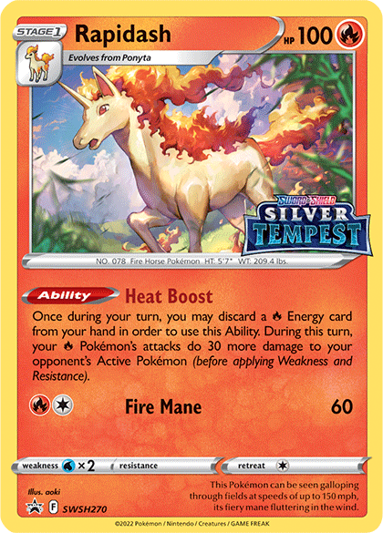 Rapidash (SWSH270) (Prerelease) [Sword & Shield: Black Star Promos] | Good Games Adelaide SA