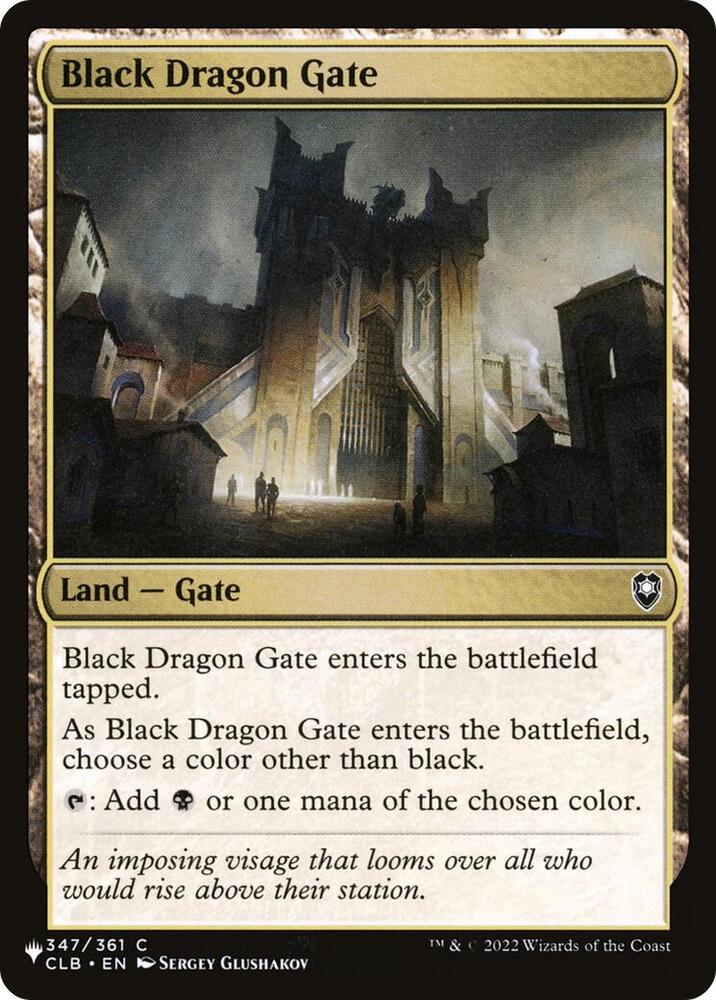 Black Dragon Gate 347/361 (The List Reprints)  | Good Games Adelaide SA