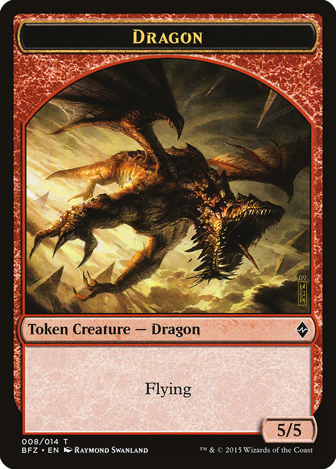 Dragon Token [Battle for Zendikar Tokens] | Good Games Adelaide SA