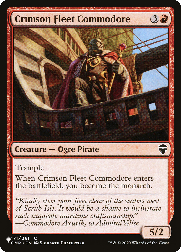 Crimson Fleet Commodore [The List Reprints] | Good Games Adelaide SA