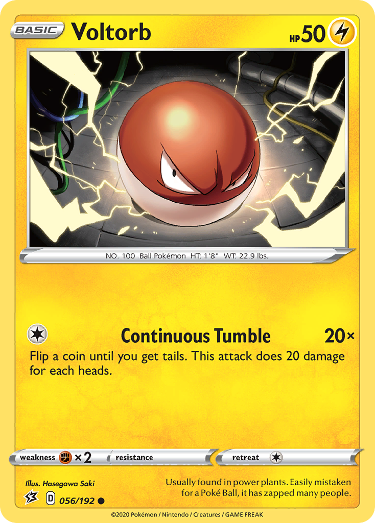 Voltorb (056/192) [Sword & Shield: Rebel Clash] | Good Games Adelaide SA