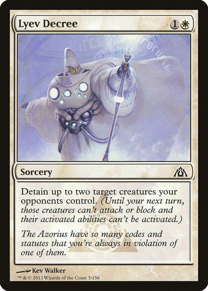 Lyev Decree 3 (Dragon's Maze)  - Foil | Good Games Adelaide SA