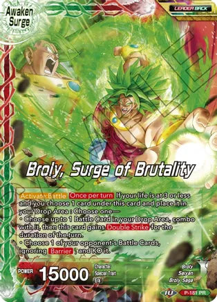 Broly // Broly, Surge of Brutality [P-181] | Good Games Adelaide SA