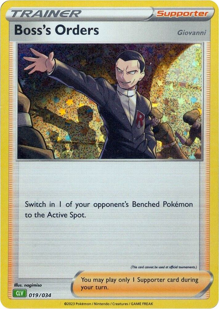 Boss's Orders CLV 019/034 (Trading Card Game Classic)  - Holofoil | Good Games Adelaide SA