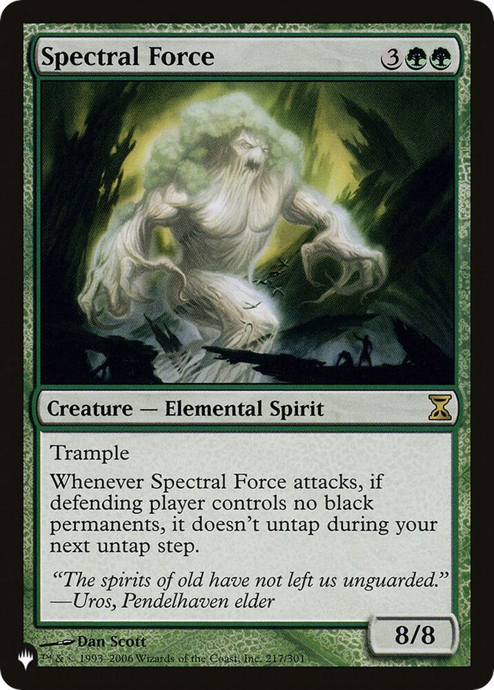 Spectral Force 217/301 (The List Reprints)  | Good Games Adelaide SA