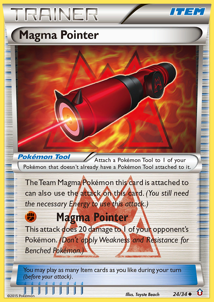 Magma Pointer (24/34) [XY: Double Crisis] | Good Games Adelaide SA