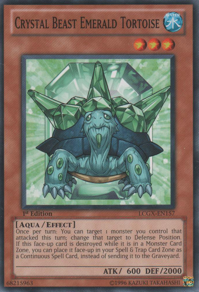 Crystal Beast Emerald Tortoise [LCGX-EN157] Common | Good Games Adelaide SA