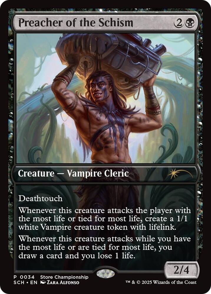 Preacher of the Schism 34 (Game Day & Store Championship Promos)  - Full Art Foil | Good Games Adelaide SA
