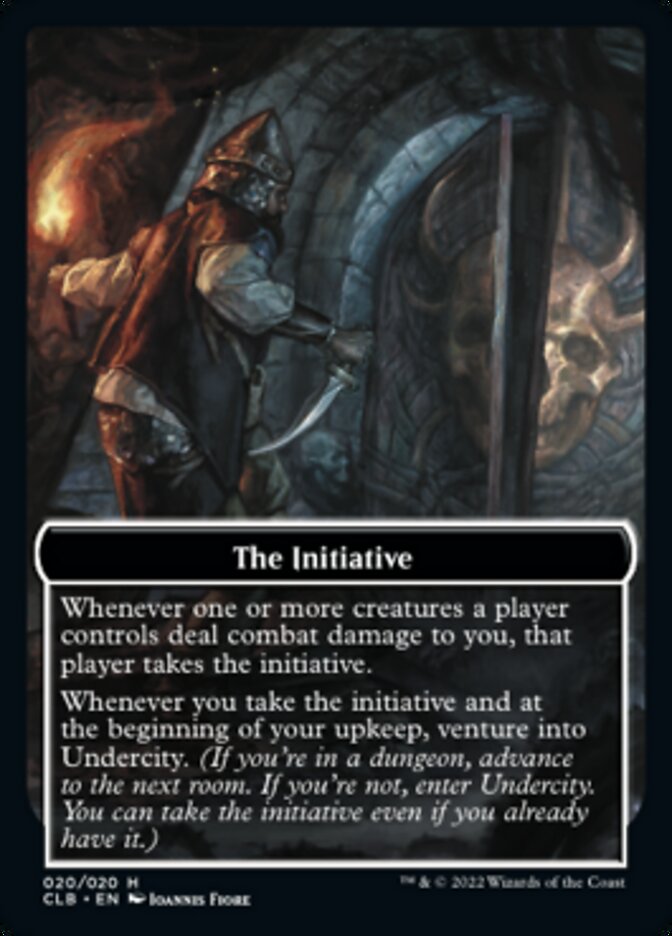 The Initiative // Undercity Double-sided Token [Commander Legends: Battle for Baldur's Gate Tokens] | Good Games Adelaide SA