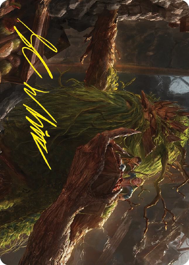 Treebeard Gracious Host Art Card Gold Stamped Signature 67 (Art Series: Universes Beyond: The Lord of the Rings: Tales of Middle-earth)  | Good Games Adelaide SA