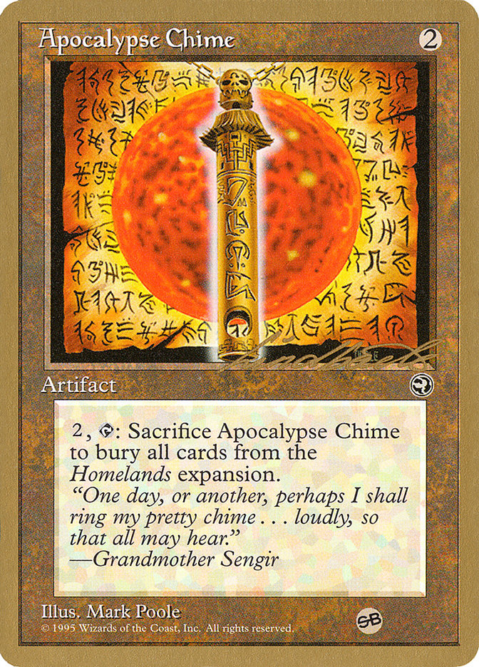Apocalypse Chime (Leon Lindback) (SB) [Pro Tour Collector Set] | Good Games Adelaide SA