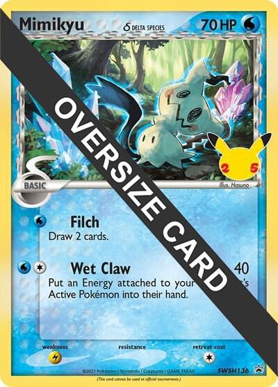 Mimikyu Delta Species SWSH136 SWSH136 (Jumbo Cards)  - Holofoil | Good Games Adelaide SA