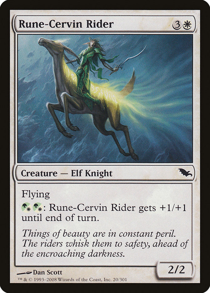 Rune-Cervin Rider 20 (Shadowmoor)  - Foil | Good Games Adelaide SA