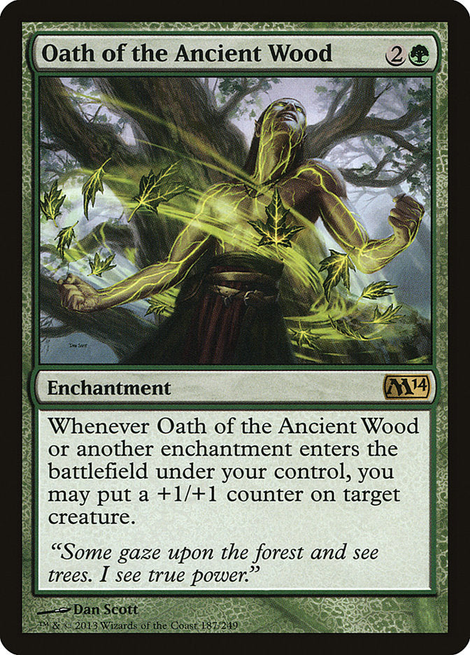 Oath of the Ancient Wood 187 (Magic 2014 (M14))  - Foil | Good Games Adelaide SA