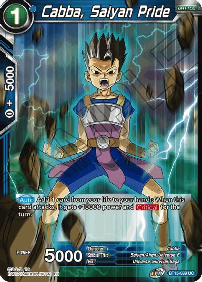 Cabba, Saiyan Pride [BT15-039] | Good Games Adelaide SA