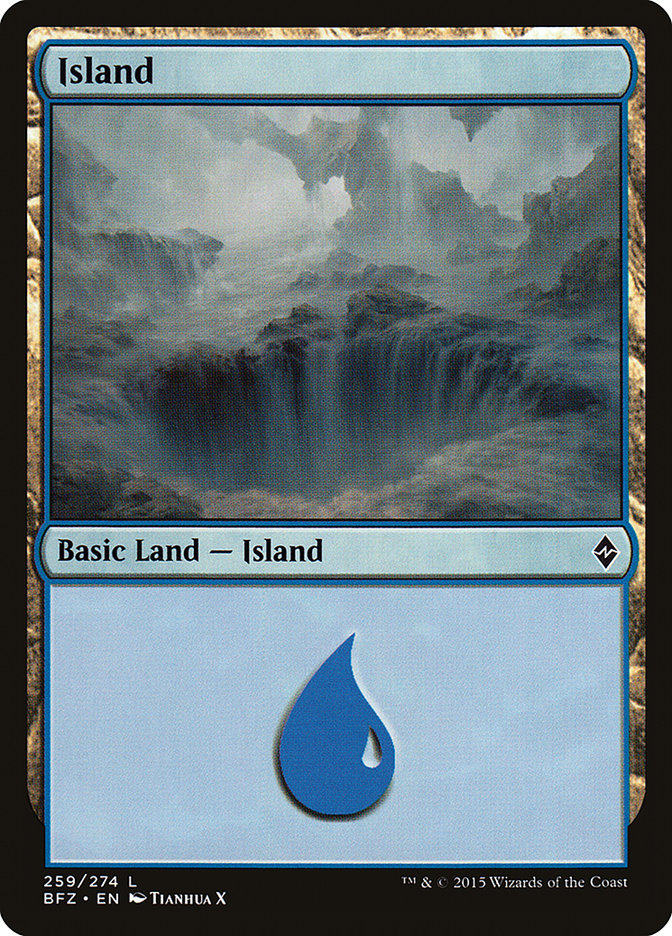 Island (259) [Battle for Zendikar] | Good Games Adelaide SA
