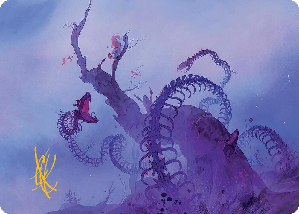 Coiling Rebirth Art Card Gold Stamped Signature 44 (Art Series: Bloomburrow)  | Good Games Adelaide SA