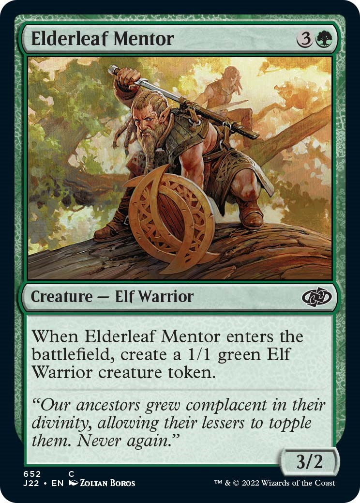 Elderleaf Mentor [Jumpstart 2022] | Good Games Adelaide SA