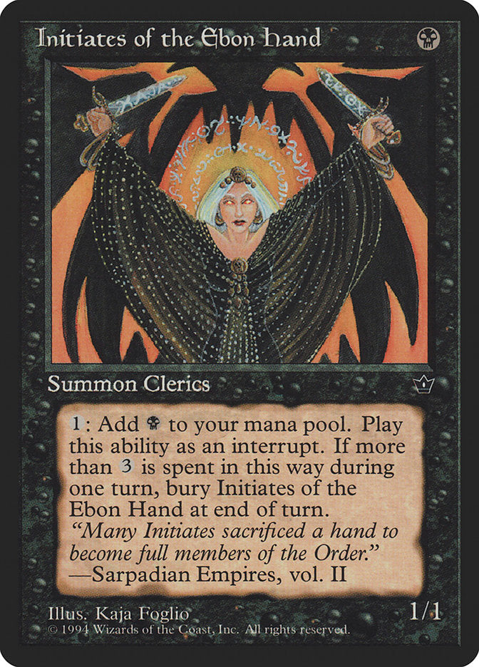 Initiates of the Ebon Hand (Kaja Foglio) [Fallen Empires] | Good Games Adelaide SA