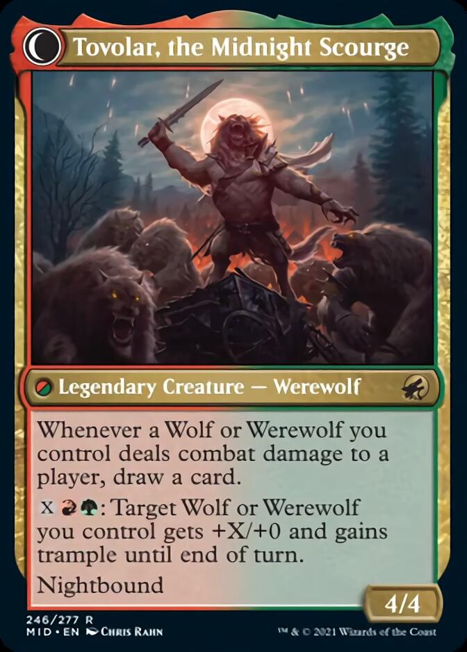 Tovolar, Dire Overlord // Tovolar, the Midnight Scourge [Innistrad: Midnight Hunt] | Good Games Adelaide SA