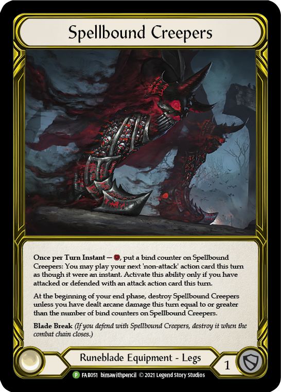 Spellbound Creepers (Golden) [FAB051] (Promo)  Cold Foil | Good Games Adelaide SA