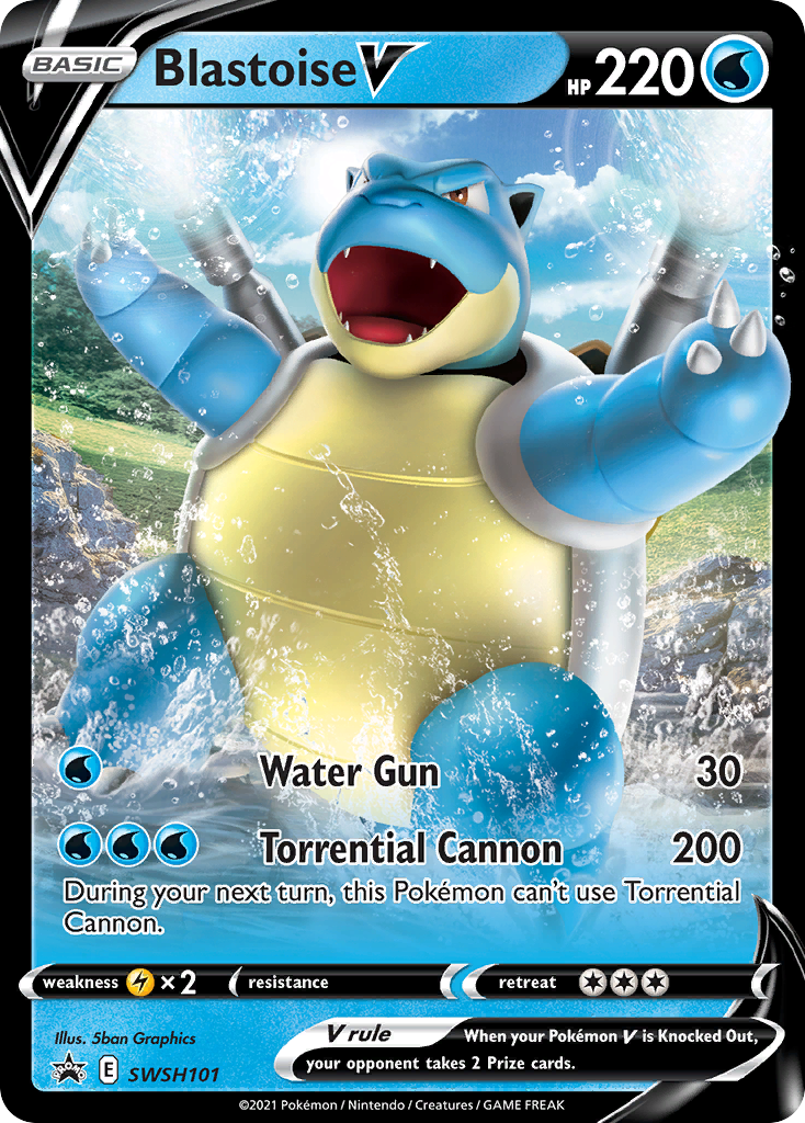 Blastoise V (SWSH101) [Sword & Shield: Black Star Promos] | Good Games Adelaide SA