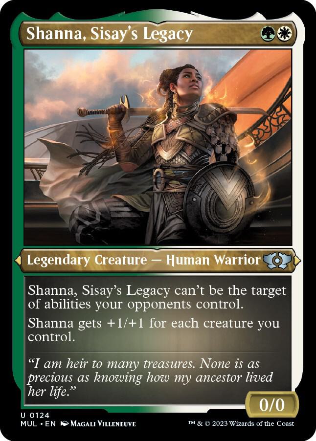 Shanna Sisays Legacy Foil Etched 124 (March of the Machine: Multiverse Legends)  - Foil | Good Games Adelaide SA